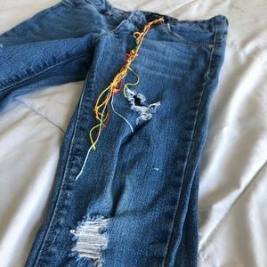 DNKY Girls Jeans W/ Rainbow String